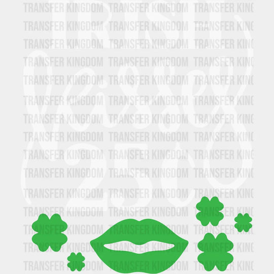 Irish Kisses St. Patrick's Day Design - DTF heat transfer - Transfer Kingdom