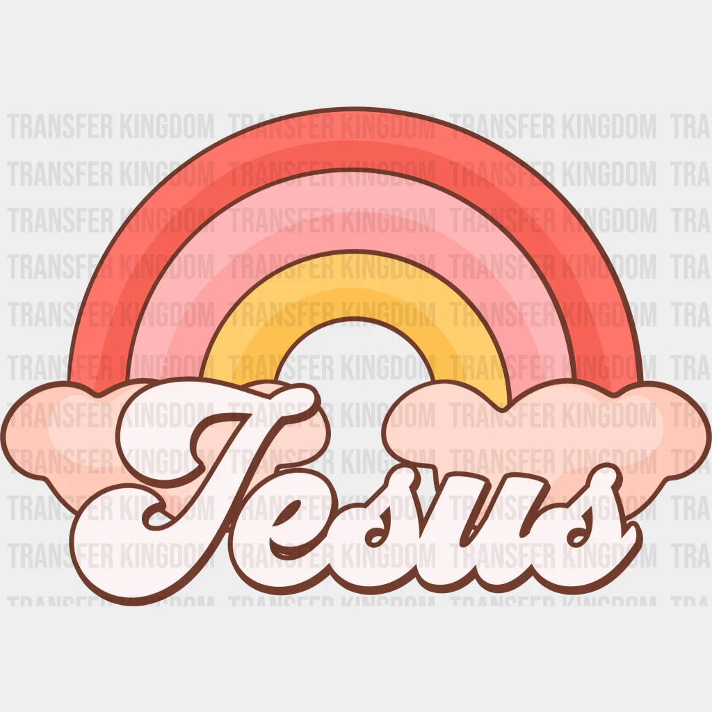 Jesus Rainbow Easter Design - DTF heat transfer - Transfer Kingdom