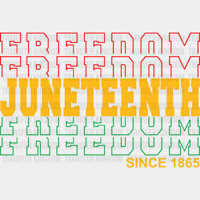 Juneteenth Freedom since 1865 BLM design- DTF heat transfer