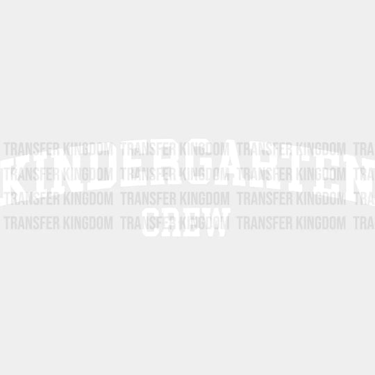 Kindergarten Crew 100 Days Of School Design - DTF heat transfer - Transfer Kingdom