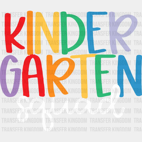 Kindergarten Squad 100 Days Of School Design - DTF heat transfer - Transfer Kingdom