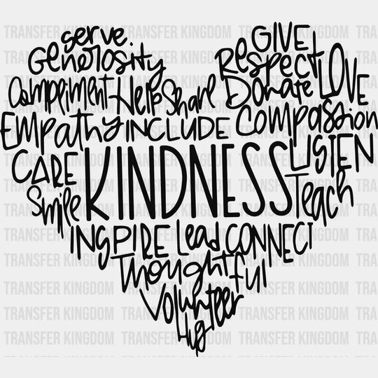 Kindness 100 Days Of School Design - DTF heat transfer - Transfer Kingdom