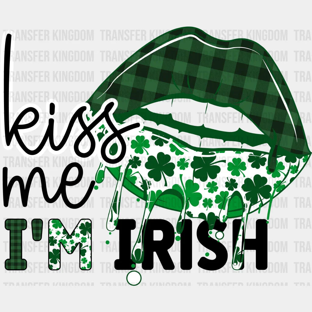 Kiss Me I'm Irish St. Patrick's Day Design - DTF heat transfer - Transfer Kingdom