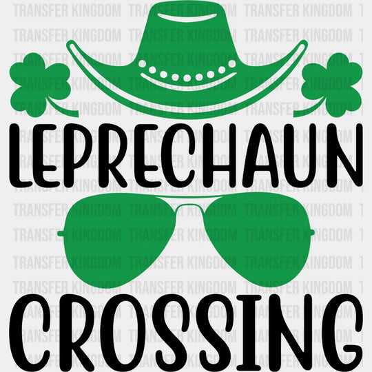 Leprechaun Crossing St. Patrick's Day Design - DTF heat transfer - Transfer Kingdom