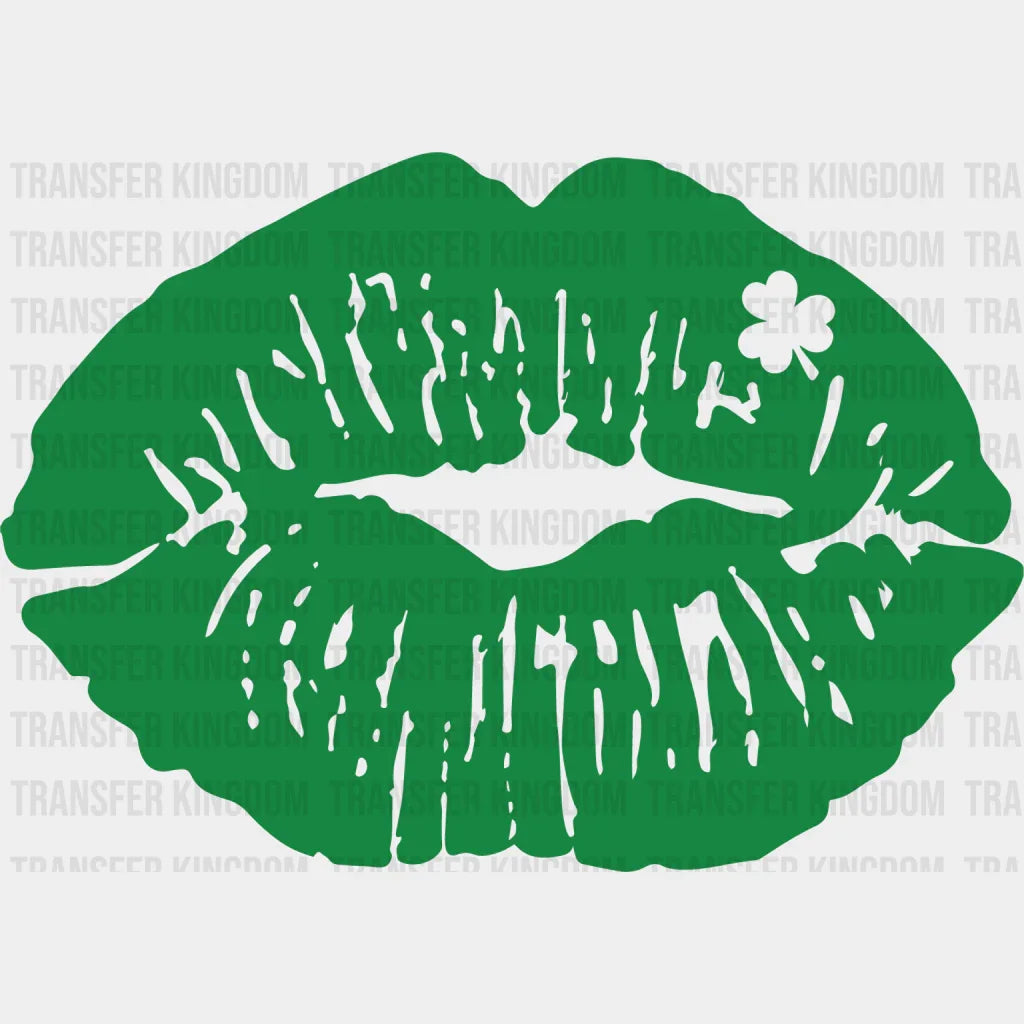 Lips St. Patrick's Day Design - DTF heat transfer - Transfer Kingdom