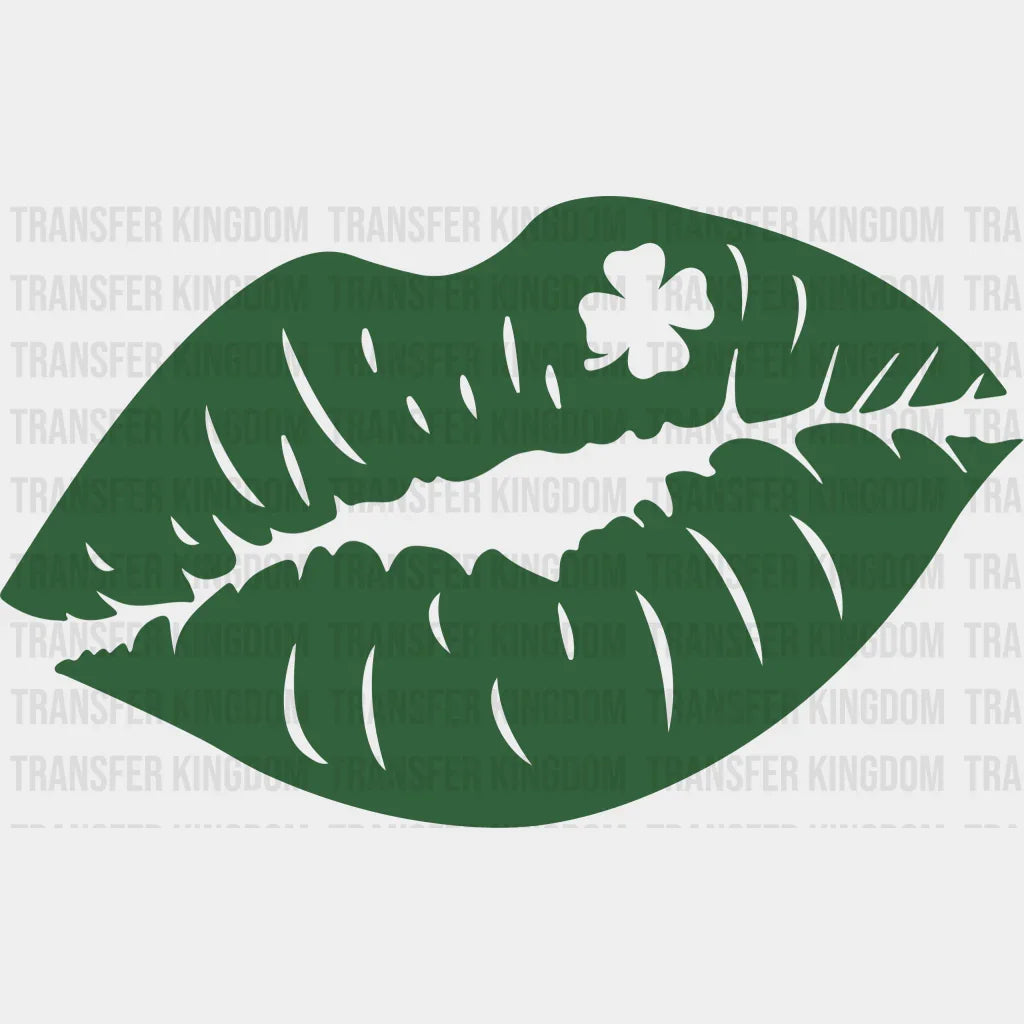 Lips St. Patrick's Day Design - DTF heat transfer - Transfer Kingdom