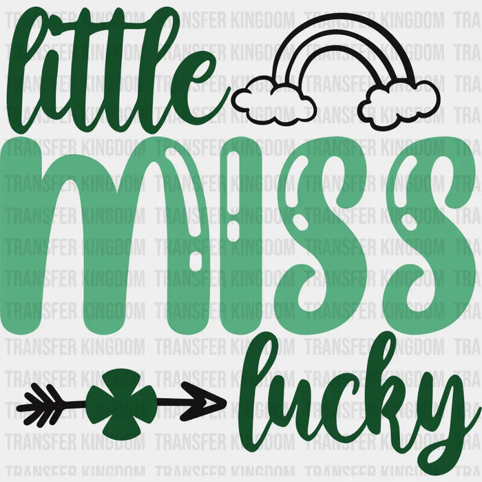 Little Miss Lucky St. Patrick's Day Design - DTF heat transfer