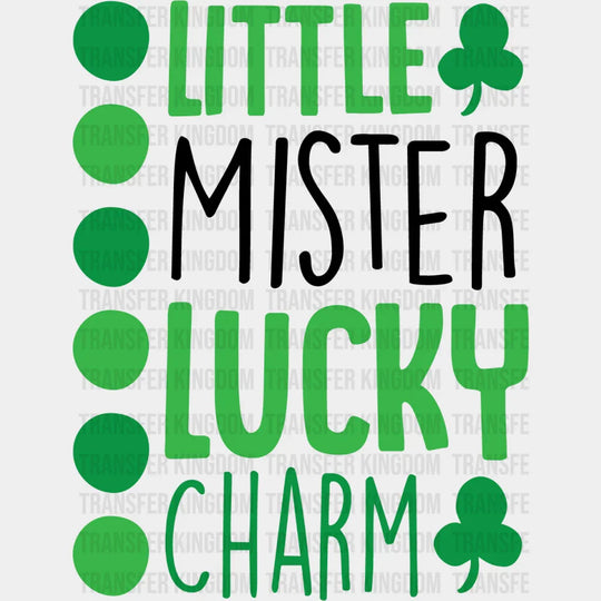 Little Mister Lucky Charm St. Patrick's Day Design - DTF heat transfer - Transfer Kingdom