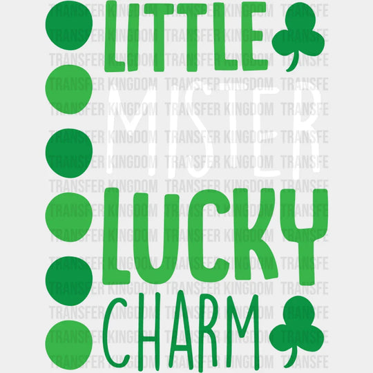 Little Mister Lucky Charm St. Patrick's Day Design - DTF heat transfer - Transfer Kingdom