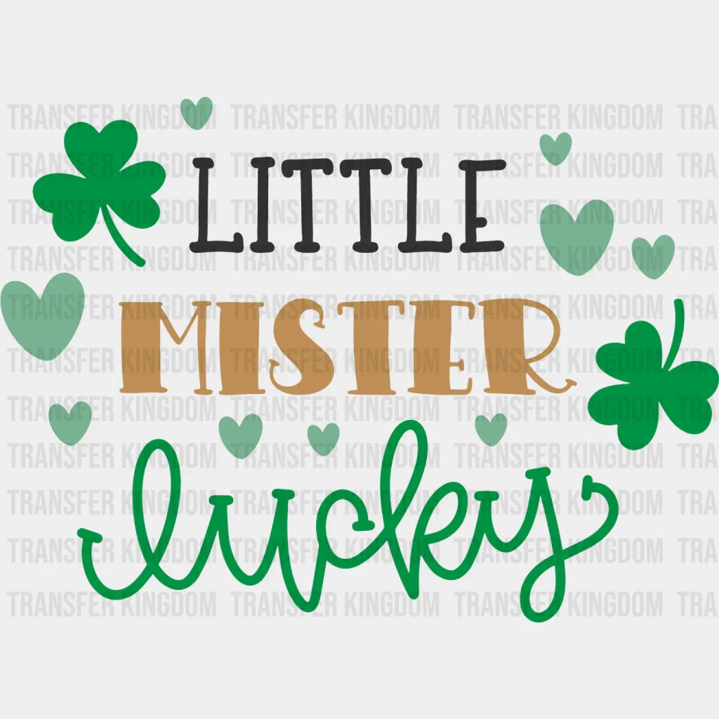 Little Mister Lucky St. Patrick's Day Design - DTF heat transfer - Transfer Kingdom
