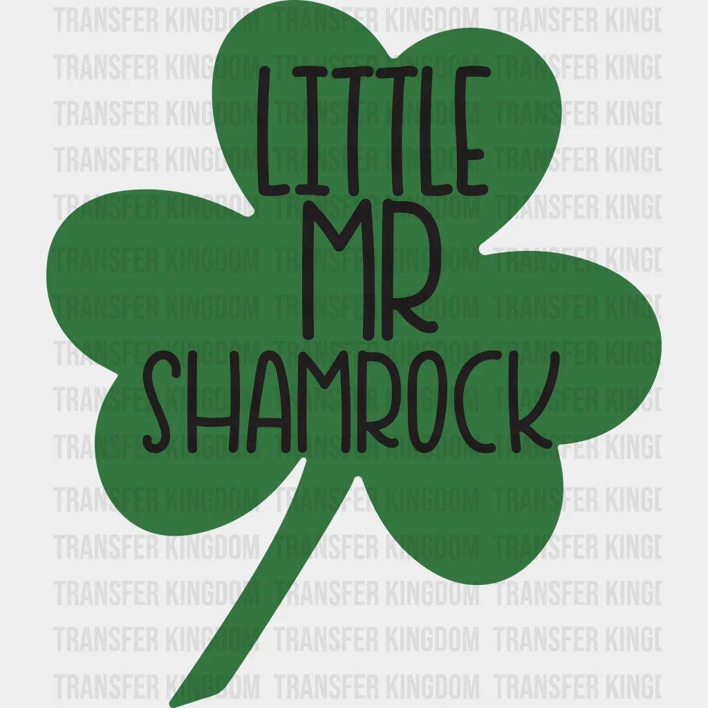 Little MR Shamrock Back St. Patrick's Day Design - DTF heat transfer - Transfer Kingdom