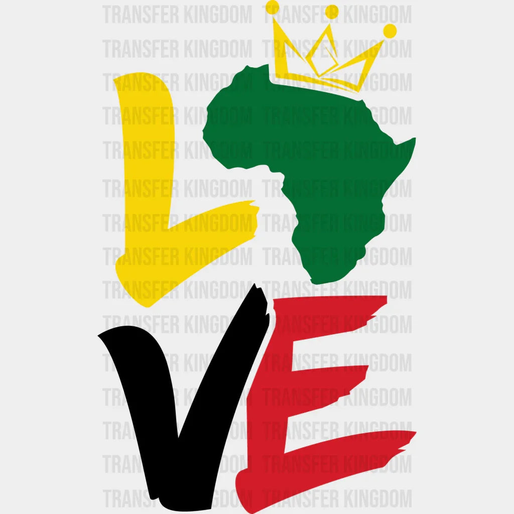 LOVE - BLM design DTF heat transfer - Transfer Kingdom