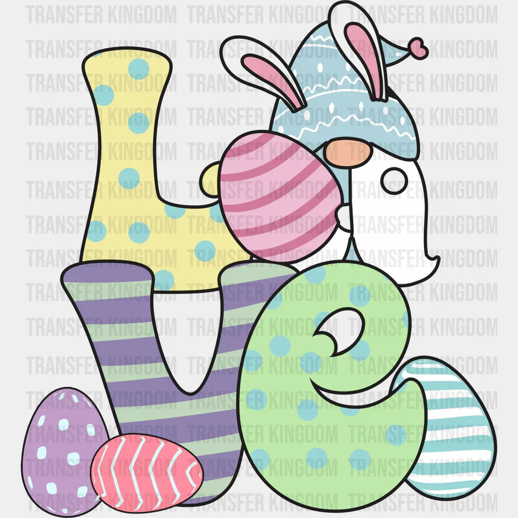 LOVE Easter Design - DTF heat transfer - Transfer Kingdom