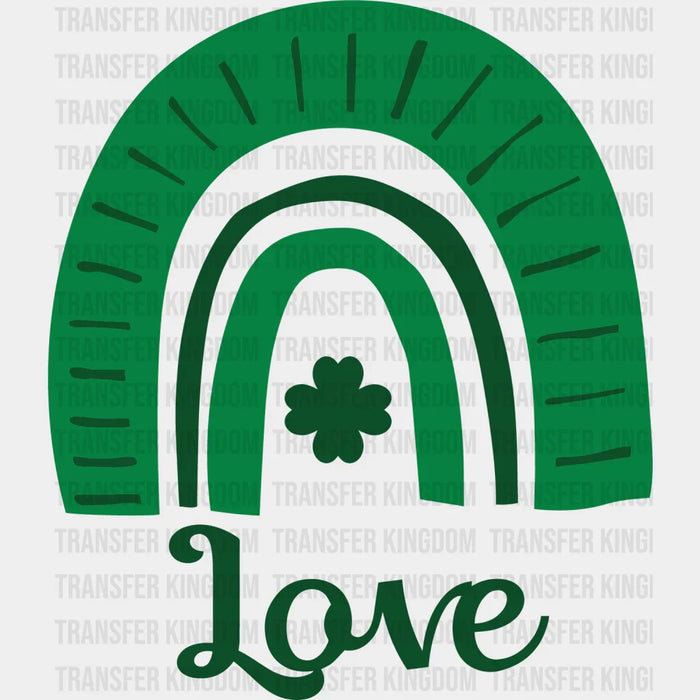 Love Rainbow St. Patrick's Day Design - DTF heat transfer