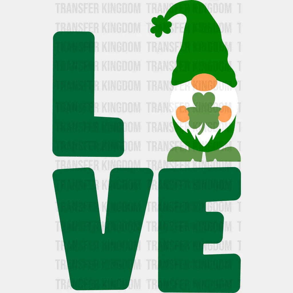 Love St. Patrick's Day Design - DTF heat transfer - Transfer Kingdom