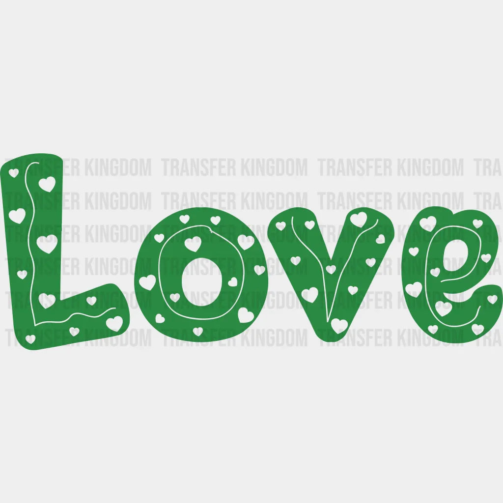 Love St. Patrick's Day Design - DTF heat transfer - Transfer Kingdom