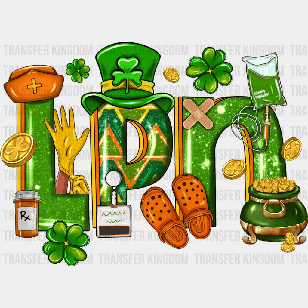 LPN St. Patrick's Day Design - DTF heat transfer - Transfer Kingdom