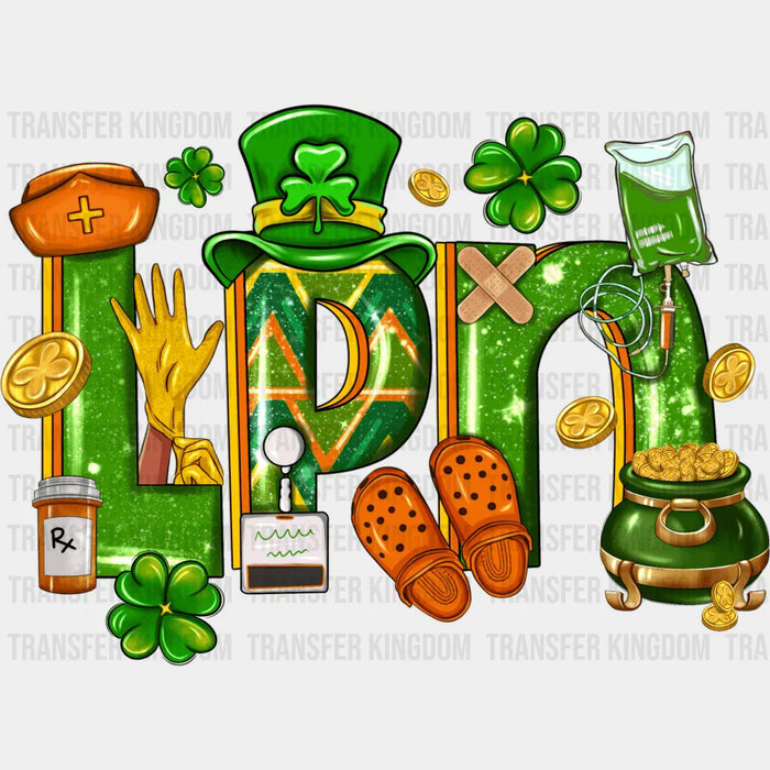 LPN Shamrock St. Patrick's Day Design - DTF heat transfer