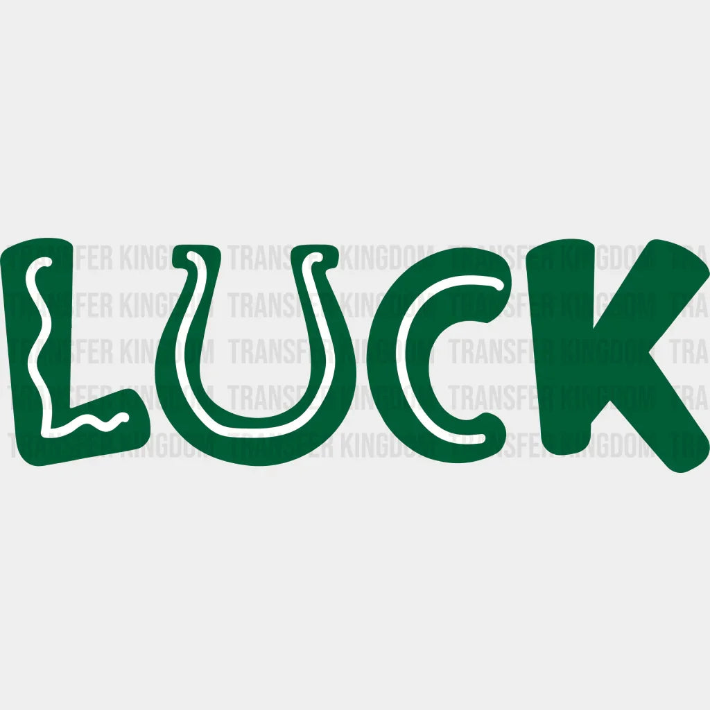 LUCK St. Patrick's Day Design - DTF heat transfer - Transfer Kingdom