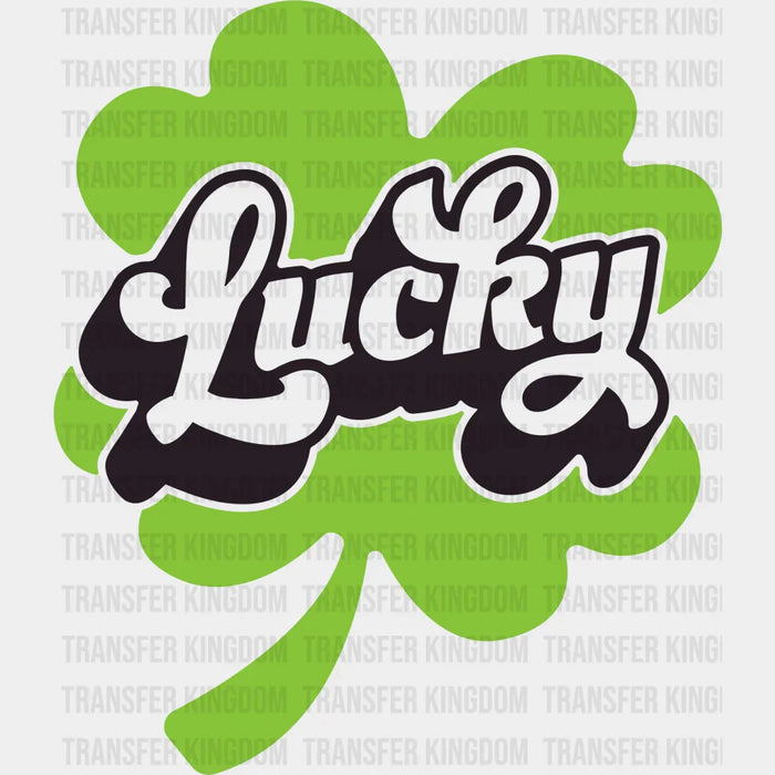 Lucky Clover St. Patrick's Day Retro Clover Design - DTF heat transfer