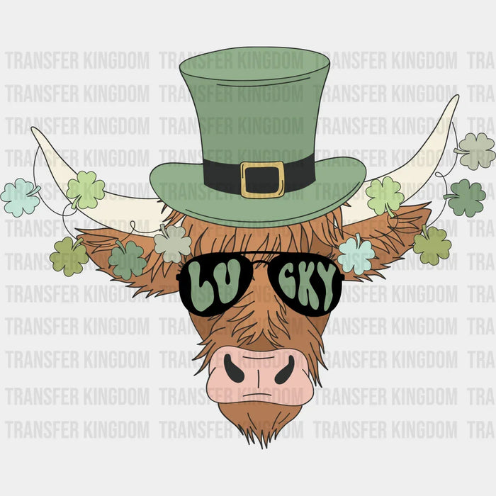 Lucky Cow St. Patrick's Day Design - DTF heat transfer