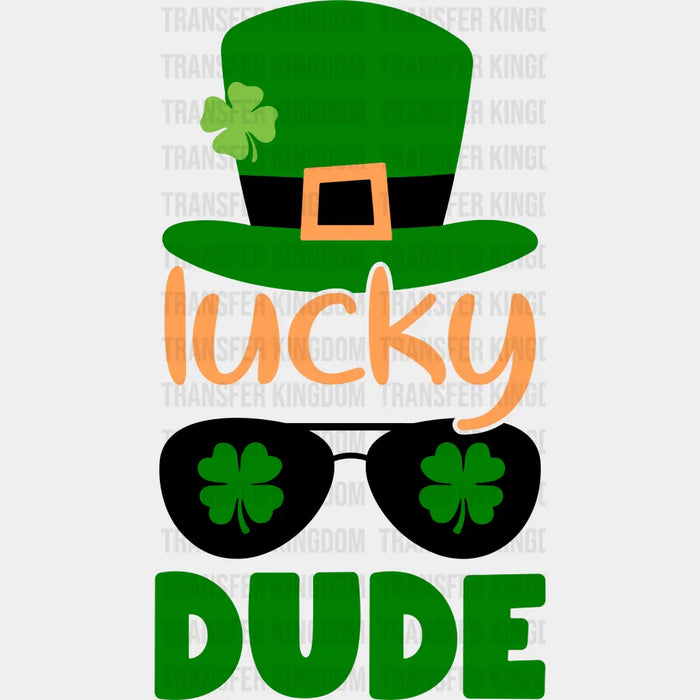 Lucky Dude Hat St. Patrick's Day Design - DTF heat transfer