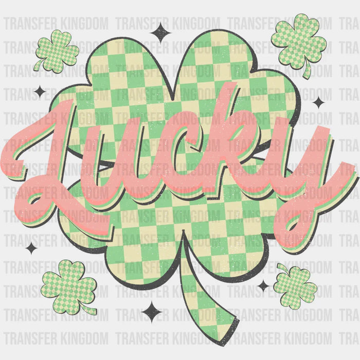 Lucky Four Leaf Clover St. Patrick's Day Design - DTF heat transfer