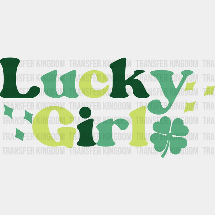 Lucky Girl St. Patrick's Day Design - DTF heat transfer
