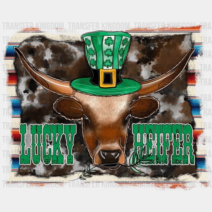 Lucky Heifer St. Patrick's Day Design - DTF heat transfer