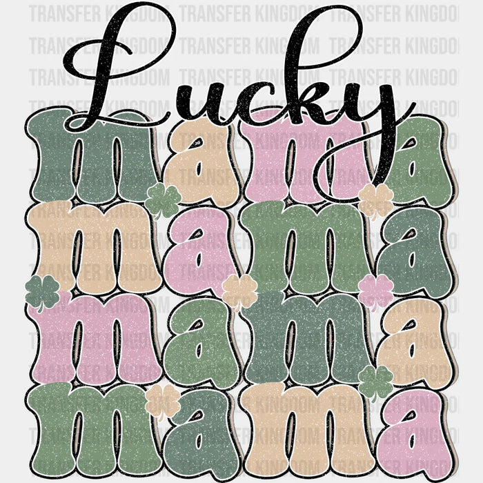 Lucky Mama Shamrock Leaf Design - St. Patrick's Day DTF heat transfer