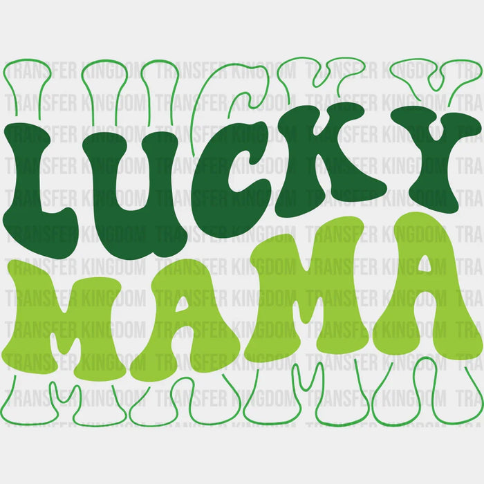 Lucky Mama Shamrock Design - St. Patrick's Day DTF heat transfer