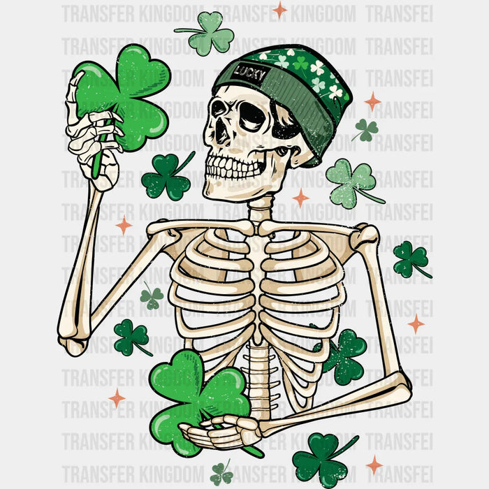 Lucky Skeleton St. Patrick's Day Design - DTF heat transfer