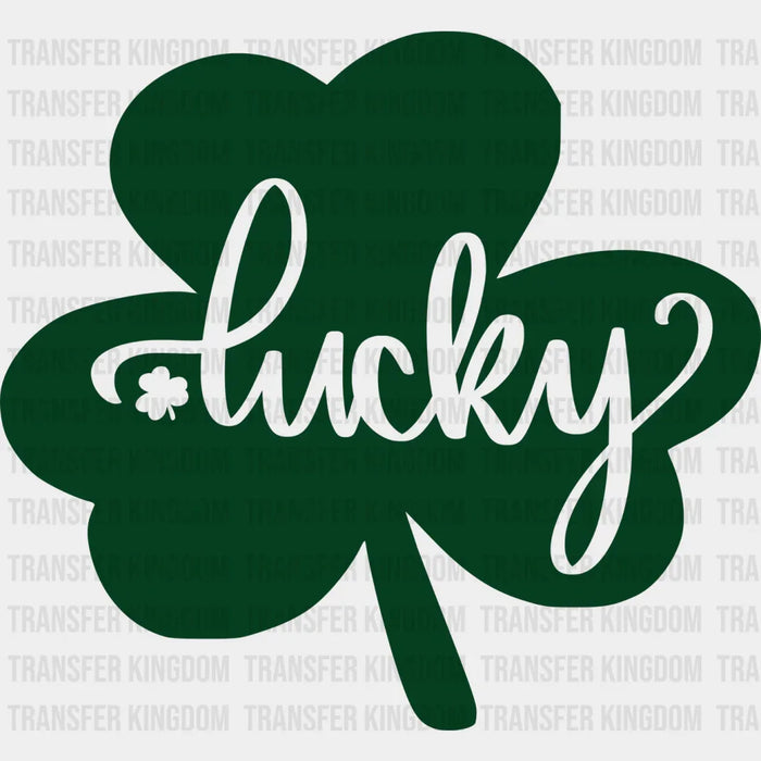 Shamrock Lucky St. Patrick's Day Design - DTF heat transfer