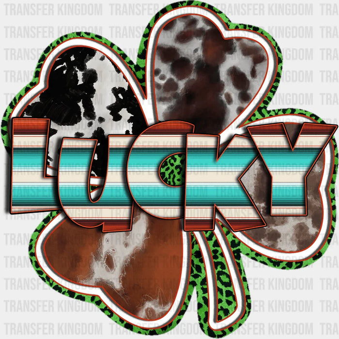 Lucky Shamrock Clover St. Patrick's Day Design - St. Patrick's Day DTF heat transfer