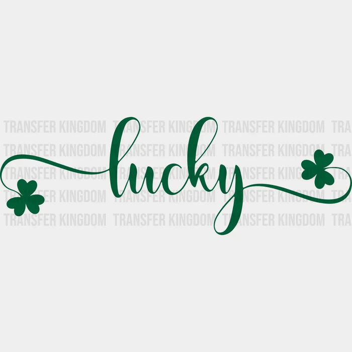 Lucky St. Patrick's Day Clovers Design - St. Patrick's Day DTF heat transfer