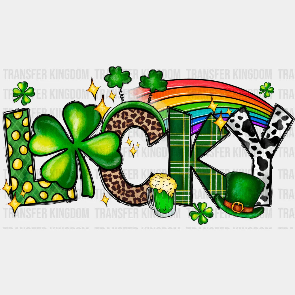 Lucky St. Patrick's Day Design - DTF heat transfer - Transfer Kingdom
