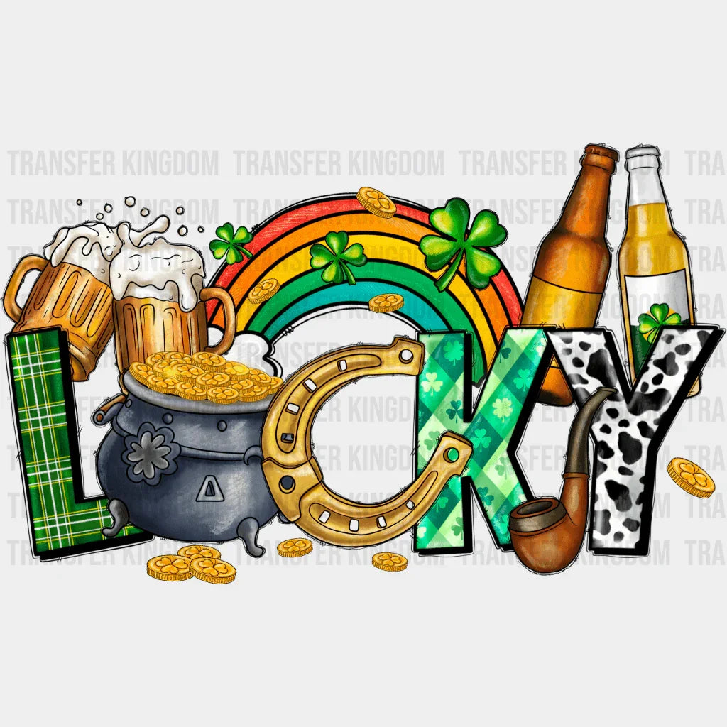 Lucky St. Patrick's Day Design - DTF heat transfer - Transfer Kingdom