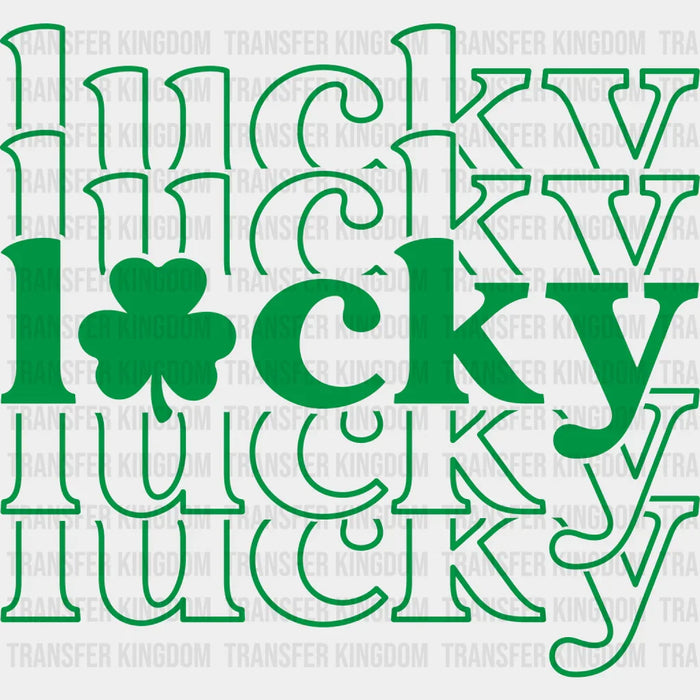 Lucky Lucky St. Patrick's Day Design - DTF heat transfer