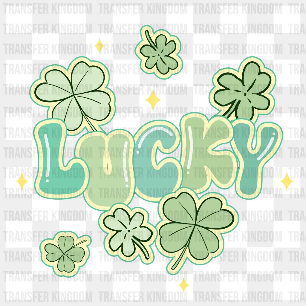 Lucky St. Patricks Day Design - DTF heat transfer - Transfer Kingdom