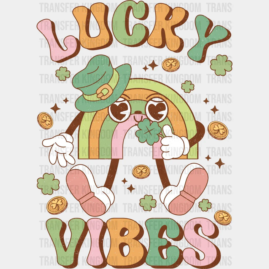 Lucky Vibes St. Patrick's Day Design - DTF heat transfer - Transfer Kingdom