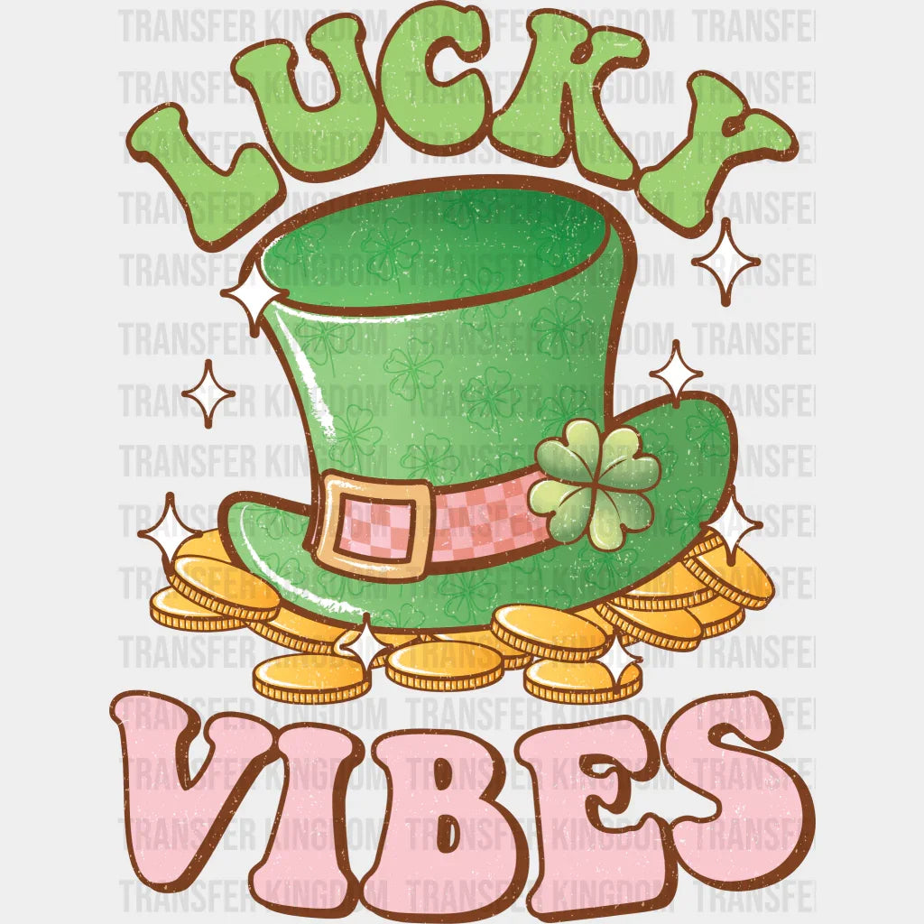 Lucky Vibes St. Patrick's Day Design - DTF heat transfer - Transfer Kingdom