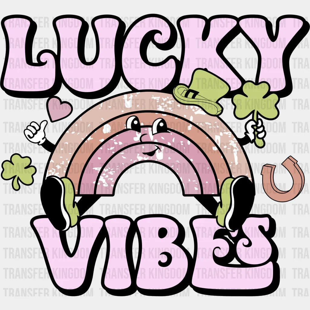 Lucky Vibes St. Patrick's Day Design - DTF heat transfer - Transfer Kingdom