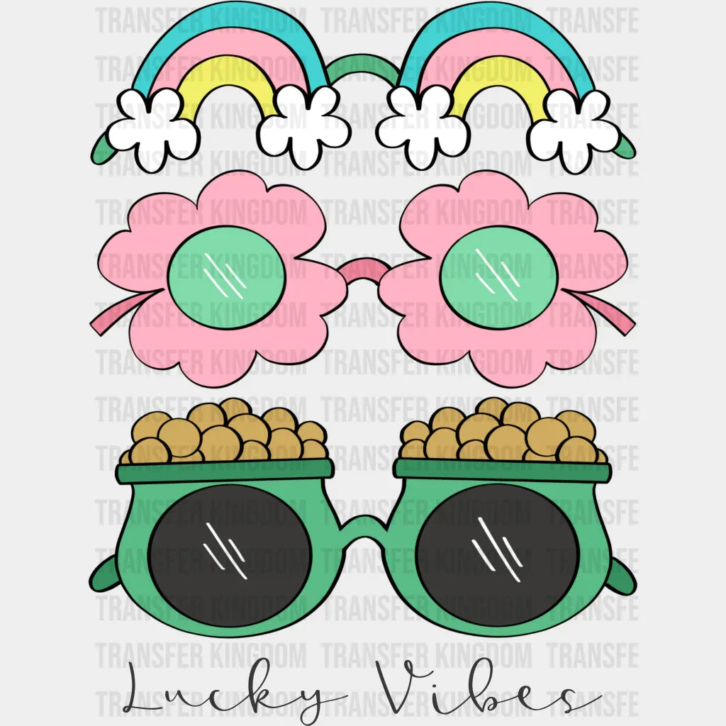 Lucky Vibes St. Patrick's Day Design - DTF heat transfer - Transfer Kingdom