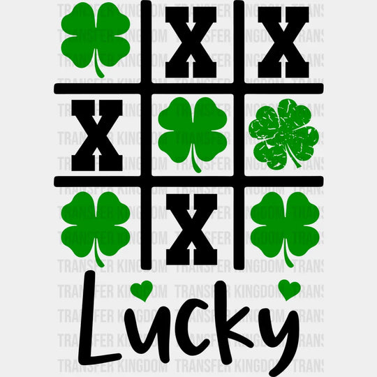 Lucky XOX St. Patrick's Day Design - DTF heat transfer - Transfer Kingdom