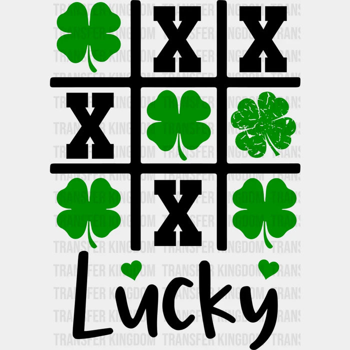 Lucky XOX St. Patrick's Day Design - DTF heat transfer