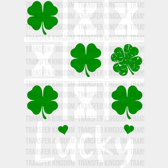 Lucky XOX St. Patrick's Day Design - DTF heat transfer - Transfer Kingdom