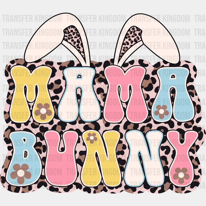 Mama Bunny Leopard Easter Design - DTF heat transfer