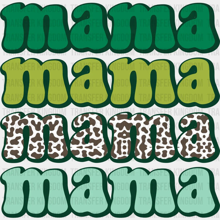 Mama Mama Mama  St. Patrick's Day Design - DTF heat transfer
