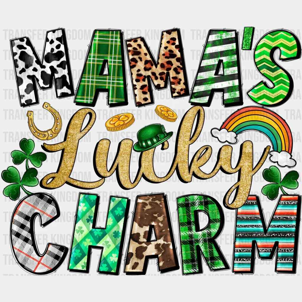 Mama's Lucky Charm St. Patrick's Day Design - DTF heat transfer - Transfer Kingdom