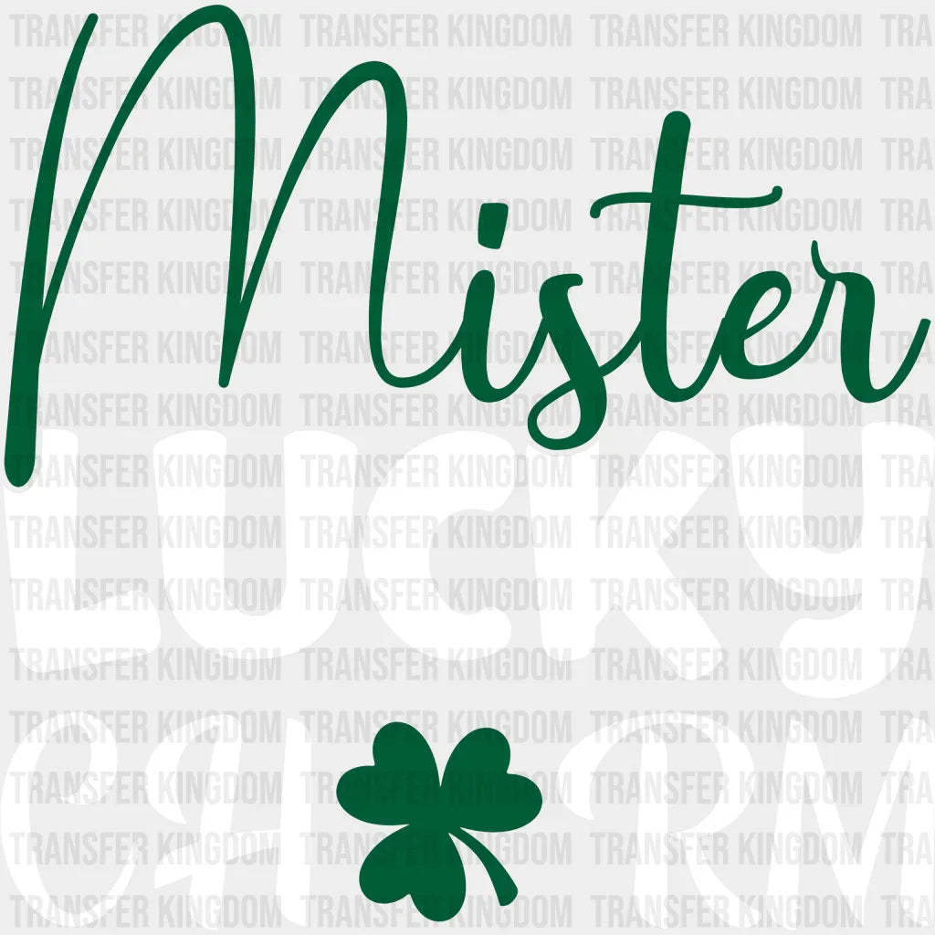 Mister Lucky Charm St. Patrick's Day Design - DTF heat transfer - Transfer Kingdom